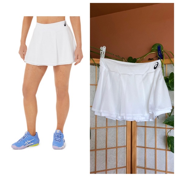 Asics Dresses & Skirts - NWT ASICS Tennis Match Skort Skirt White Sz Medium Womens Athleticwear